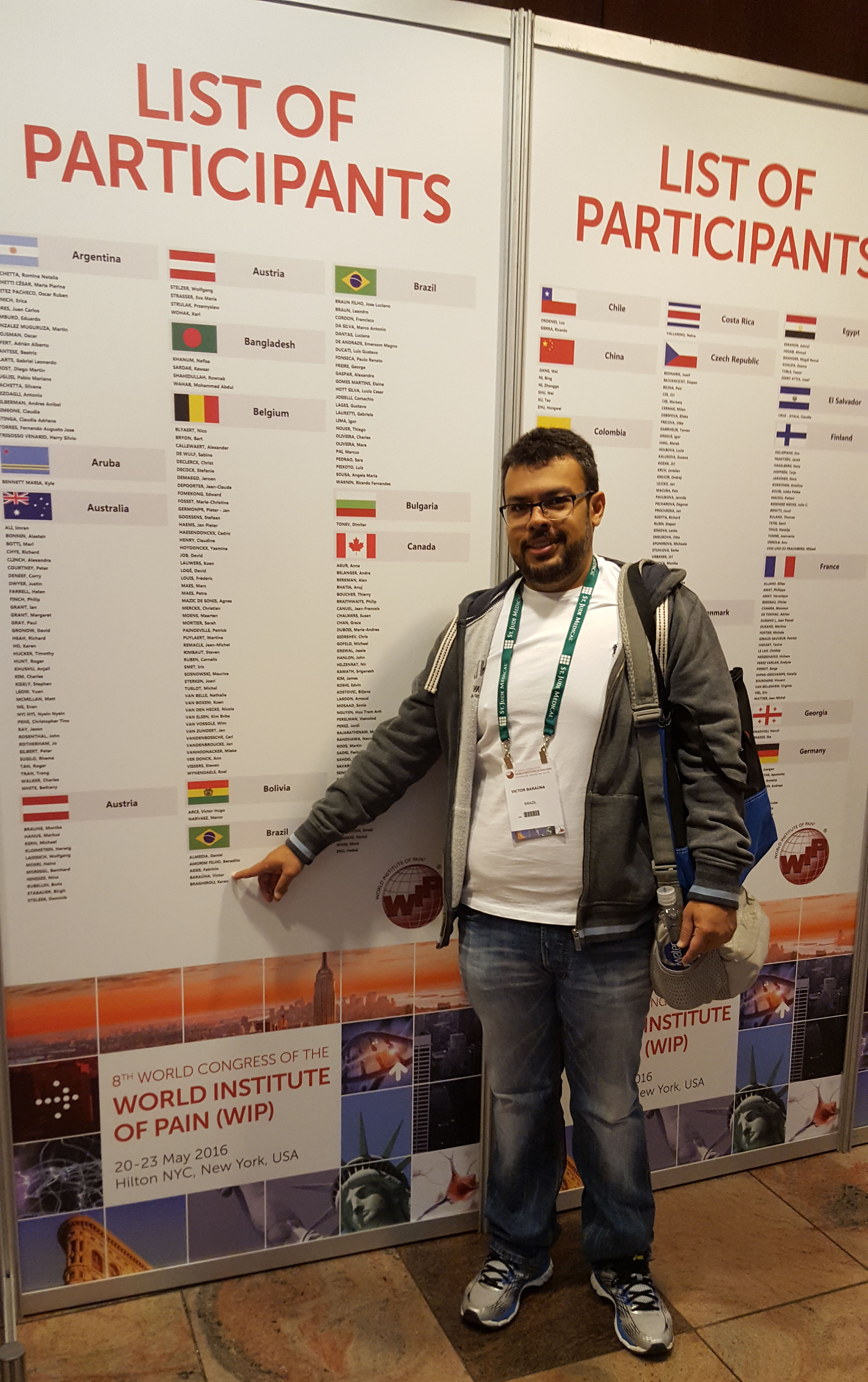 Especialista em dor da CTD participa do 8º Congresso Mundial da WIP, em Nova York.